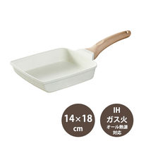 CAROTE（カローテ）卵焼き フライパン IH ガス火対応 アイボリー 1個