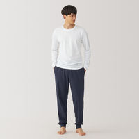 【メンズ】無印良品 紳士 あったか綿 厚手 クルーネック長袖Tシャツ 紳士M 白 良品計画