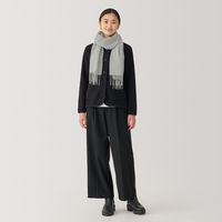 無印良品 ウール マフラー 35×180cm グレー 良品計画