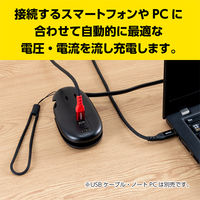 ナカバヤシ モバイルUSB-ACタップ PD対応 65W ブラック JYU-ACU012BK 1個