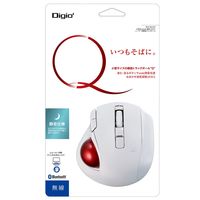 ナカバヤシ 小型Bluetooth静音 5ボタン レーザー式 親指トラックボール ホワイト MUS-TBLF225W 1個