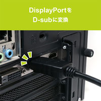 ナカバヤシ DisplayPort-D-SUB 変換アダプタ DP-DSA1/BK 1本