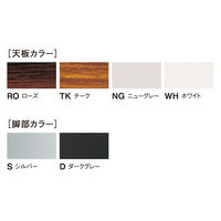 【軒先渡し】ニシキ工業 折り畳み会議テーブル 幅1500×奥行450×高さ700mm ローズ ASAT-D1545S-RO 1台（直送品）