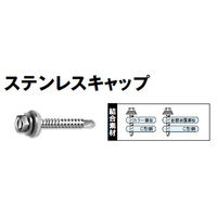 山喜産業　クイックビス　ステンレスキャップ　六角頭（ドリルねじ）　６×１０５mm　1箱（100本入）（直送品）