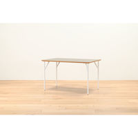 【軒先渡し】HIKARI ワークカフェダイニング ダイニングテーブル DLT-アリカ 120-Mテンバン GRY/スチールレッグWH 1台（直送品）