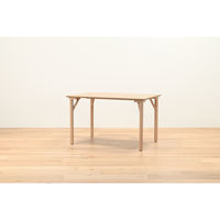 【軒先渡し】HIKARI ワークカフェダイニング ダイニングテーブル DLT-アリカ 120-WDテンバン/ウッドレッグ 1台（直送品）