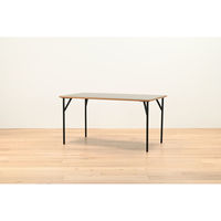 【軒先渡し】HIKARI ワークカフェダイニング ダイニングテーブル DLT-アリカ 140-Mテンバン GRY/スチールレッグBK 1台（直送品）