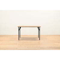 【軒先渡し】HIKARI ワークカフェダイニング ダイニングテーブル DLT-アリカ 140-WDテンバン/スチールレッグBK 1台（直送品）