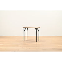 【軒先渡し】HIKARI ワークカフェダイニング ダイニングテーブル DLT-アリカ EX.-WDテンバン/スチールレッグBK 1台（直送品）