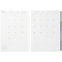 マルマン 【2025年版】リフィル ルーズリーフダイアリー B5 26穴 月間+週間(見開き片面1週間) 月曜始まり LD376-25 1冊（直送品）