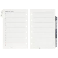 マルマン 【2025年版】リフィル ミニ データプラン 6穴 月間+週間(見開き片面1週間) 月曜始まり LS477-25 1冊（直送品）