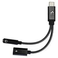 エアージェイ Type-C充電対応オーディオ変換アダプター(3.5mmイヤホン) HAC-GJ1 1個