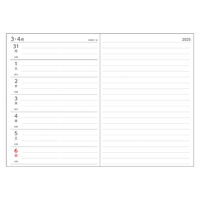 ダイゴー 【2025年版】アポイント 文字大 A5 1週間+横罫 ネイビー E8324 1冊（直送品）