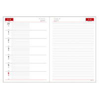 ダイゴー 【2025年版】アポイント デスクサイズ リング B5 1週間+横罫 ブラック E1048 1冊（直送品）