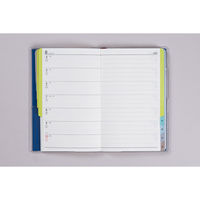 高橋書店 【2025年版】T'beauインデックス4 手帳判 片側1週間+ノート 月曜始まり 紺 337 1冊（直送品）