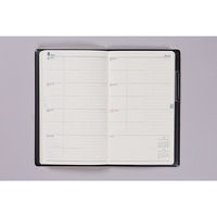 高橋書店 【2025年版】ニューダイアリーアルファ13 手帳判 見開き1週間 月曜始まり 黒 112 1冊（直送品）