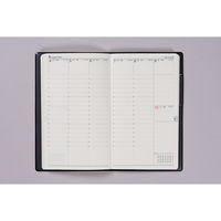 高橋書店 【2025年版】ニューダイアリーアルファ12 手帳判 バーチカル 月曜始まり 黒 107 1冊（直送品）