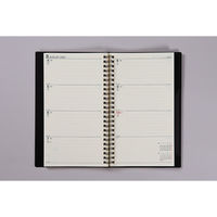 高橋書店 【2025年版】リングダイアリースリム A5変型 見開き1週間 月曜始まり 黒 93 1冊（直送品）