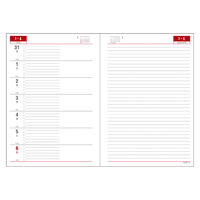 ダイゴー 【2025年版】アポイント デスクサイズ リング A5 1週間+横罫 ブラック E1047 1冊（直送品）