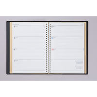 高橋書店 【2025年版】リングダイアリー A5 見開き1週間 月曜始まり 黒 452 1冊（直送品）