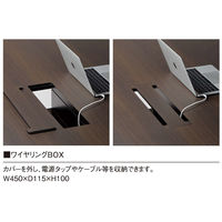 【軒先渡し】ニシキ工業 ビッグテーブル 幅2800×奥行1200×高さ720mm ライトオーク ABX-2812W-LO 1台（直送品）