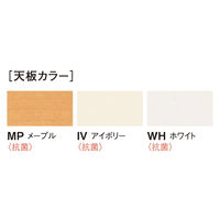 【軒先渡し】ニシキ工業 ミーティングテーブル 幅1800×奥行900×高さ700mm メープル ABZ-1890R-MP 1台（直送品）