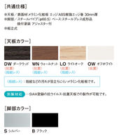 【軒先渡し】ニシキ工業 ミーティングテーブル 幅1800×奥行800×高さ720mm ダークウッド AVE-B1880W-DW 1台（直送品）