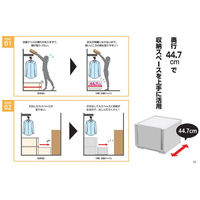 SANKA コンビネーションケース 52×30 ホワイト/ホワイト CBC-5230 WH/WH 1ケース(3個)（直送品）