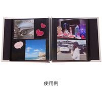 富士フイルム フジカラー フリーアルバムミニ レザー ピンク FREEALBUM805158 1冊 563-0277（直送品）