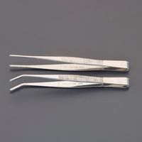 エスコ 2本組 ピンセット(ステンレス製) EA595GC-3S 1セット(16セット)（直送品）