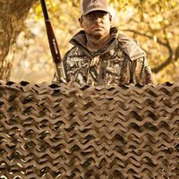 エスコ 2.4x6.0m カモフラージュネット(緑/茶) EA915BA-52 1枚（直送品）