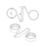 エスコ 38mm チェックリンク(10個) EA519EF-12 1セット(3袋)（直送品）