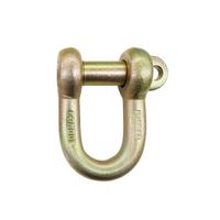 エスコ 2.0t 強力型シャックル(ピン落下防止加工) EA638CN-33 1セット(2個)（直送品）