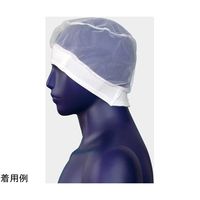 シゲモリ ヘアネットナイロンハーフ+フライスネット ホワイト Lサイズ 1袋(10枚入) ET2483V2/L 1袋(10枚)（直送品）