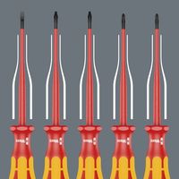 Wera Werk ヴェラ 2本組絶縁ドライバーセット PH S #1/2 006470 6470 1セット（直送品）