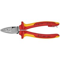 KNIPEX クニペックス 絶縁圧着ペンチ 落下防止 9778ー180TBK 1丁（直送品）