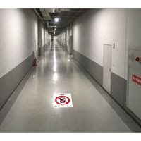 セーフラン安全用品 歩きスマホはやめましょう フロア表示ステッカー 人図柄 J2403-PP 1枚（直送品）