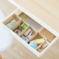 リヒトラブ Roomy 仕切りケース 小物収納 整理トレー 仕分け 組立式 A6 1/2 ブラック A797-24 1セット(1組×5)