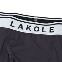 メンズ 無地ロゴボクサーパンツ チャコール S LAKOLE/ラコレ