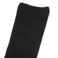 レディース ロングルーズソックス ブラック 23～25cm LAKOLE/ラコレ