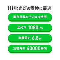 エコリカ 直管形LED 20形 昼白色 5000K 1080lm Ra83 工事必須タイプ ECL-LD2EHN 1本