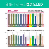 エコリカ 直管形LED 20形 昼白色 5000K 1000lm Ra95 工事不要 ECL-LG20YN-RL 1本