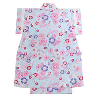 アンドウ HELLO KITTY子供甚平 なでしこサックス 100cm 1713199-0001 1着（直送品）