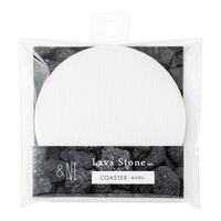 エヌ・エレファント ＆NE ラバストーンコースター マル ホワイト 1個