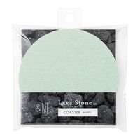 エヌ・エレファント ＆NE ラバストーンコースター マル グリーン 1個