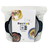 エヌ・エレファント ＆NE らくチン！レンジ鍋 Recopo（レコポ）ブラック 1個
