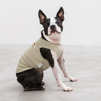 【アウトレット】Solgra（ソルグラ）ポイント刺繍タンク M カーキ 1個 犬用 アルクロース