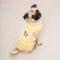 【アウトレット】Solgra（ソルグラ）ポイント刺繍タンク S イエロー 1個 犬用 アルクロース