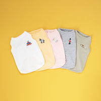 【アウトレット】Solgra（ソルグラ）ポイント刺繍タンク S グレー 1個 犬用 アルクロース