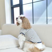 【アウトレット】Jekyll Egg（ジキルエッグ）ボーダーTシャツ M ネイビー 1個 犬用 アルクロース